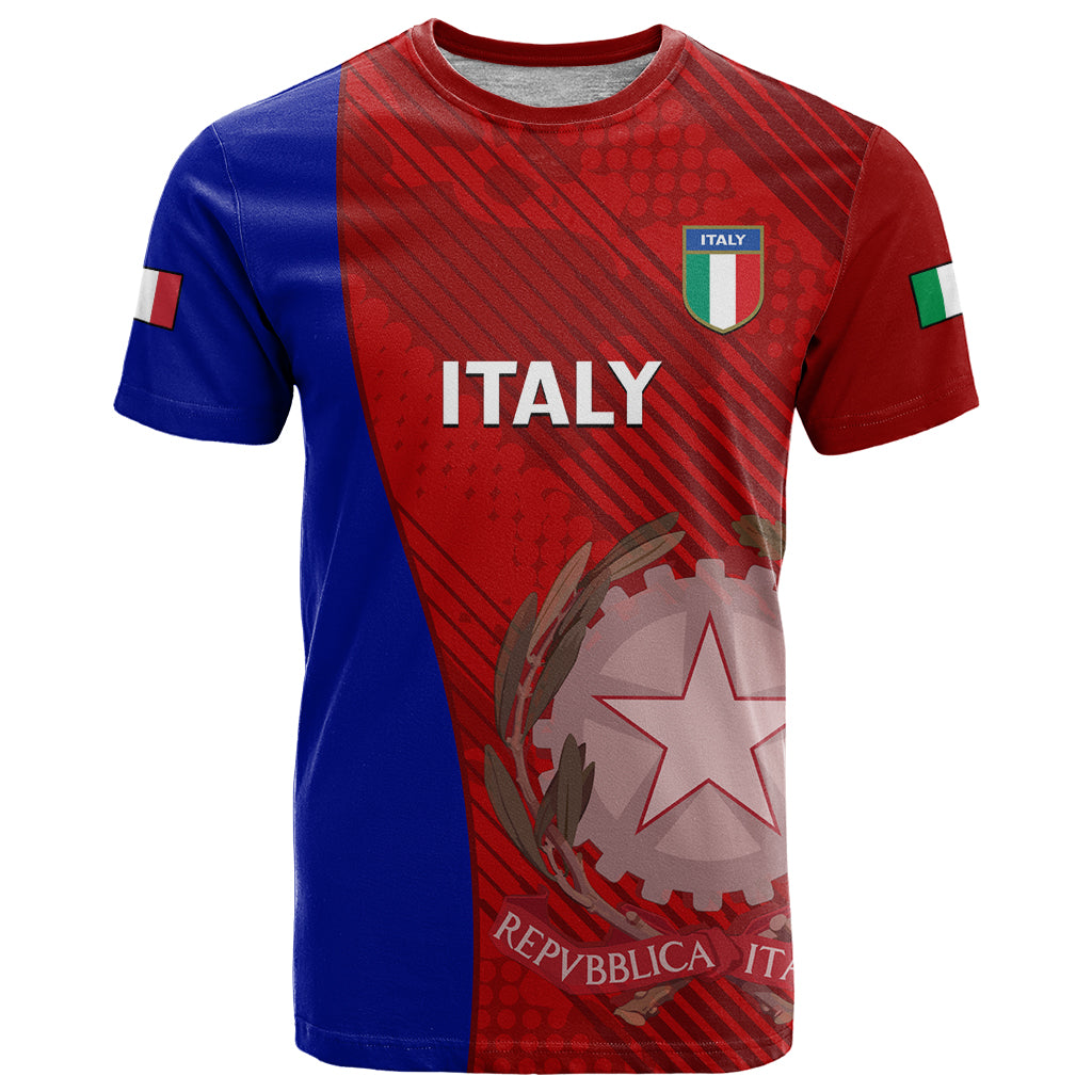 Custom Italy Rugby T Shirt 2023 The Blues Grunge Style - Wonder Print Shop