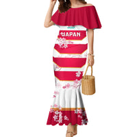 Japan Rugby Family Matching Mermaid Dress and Hawaiian Shirt 2023 Go Cherry Blossoms World Cup - Wonder Print Shop