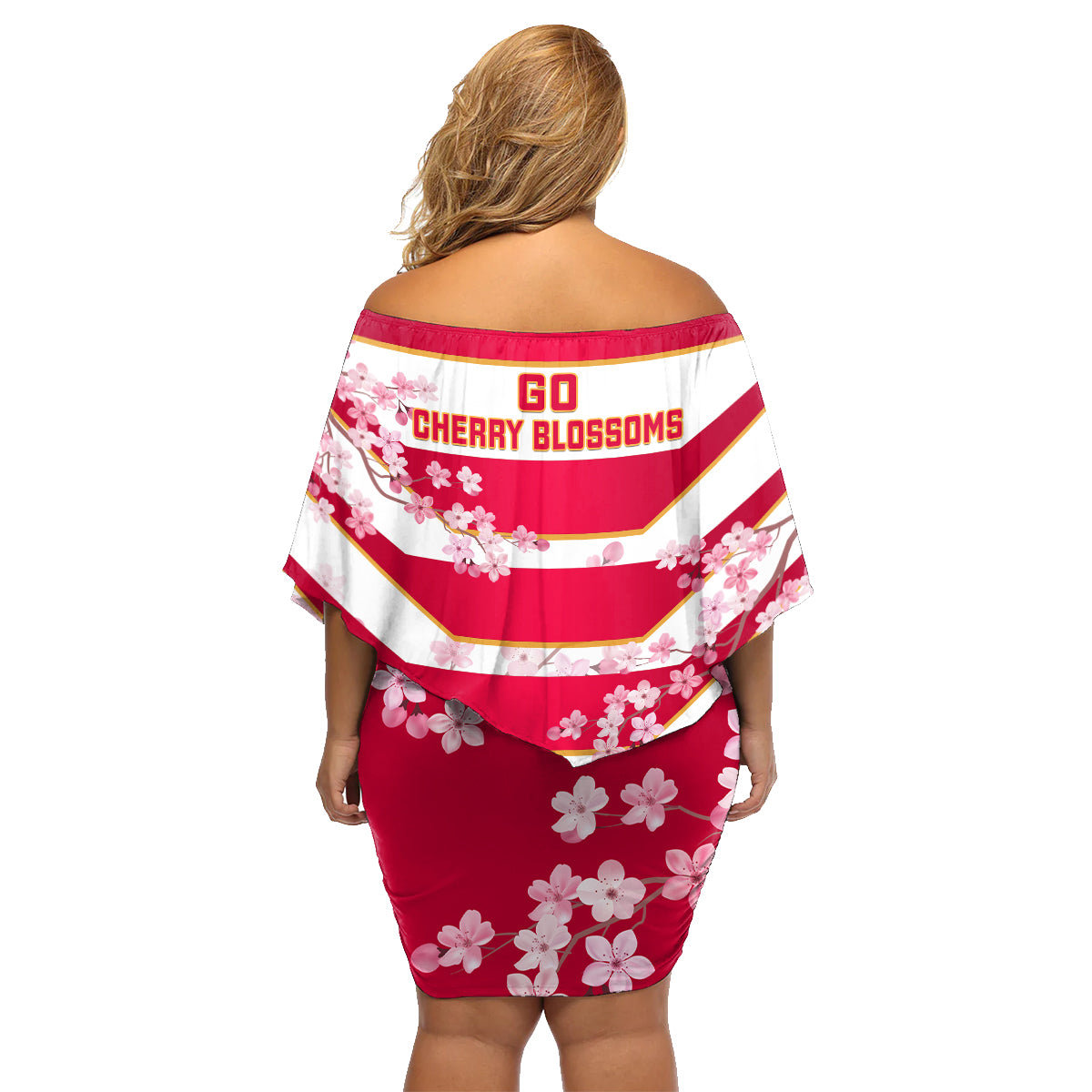 Japan Rugby Family Matching Off Shoulder Short Dress and Hawaiian Shirt 2023 Go Cherry Blossoms World Cup - Wonder Print Shop
