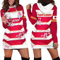 Japan Rugby Hoodie Dress 2023 Go Cherry Blossoms World Cup - Wonder Print Shop