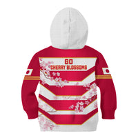 Japan Rugby Kid Hoodie 2023 Go Cherry Blossoms World Cup - Wonder Print Shop