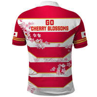 Japan Rugby Polo Shirt 2023 Go Sakuras World Cup - Wonder Print Shop