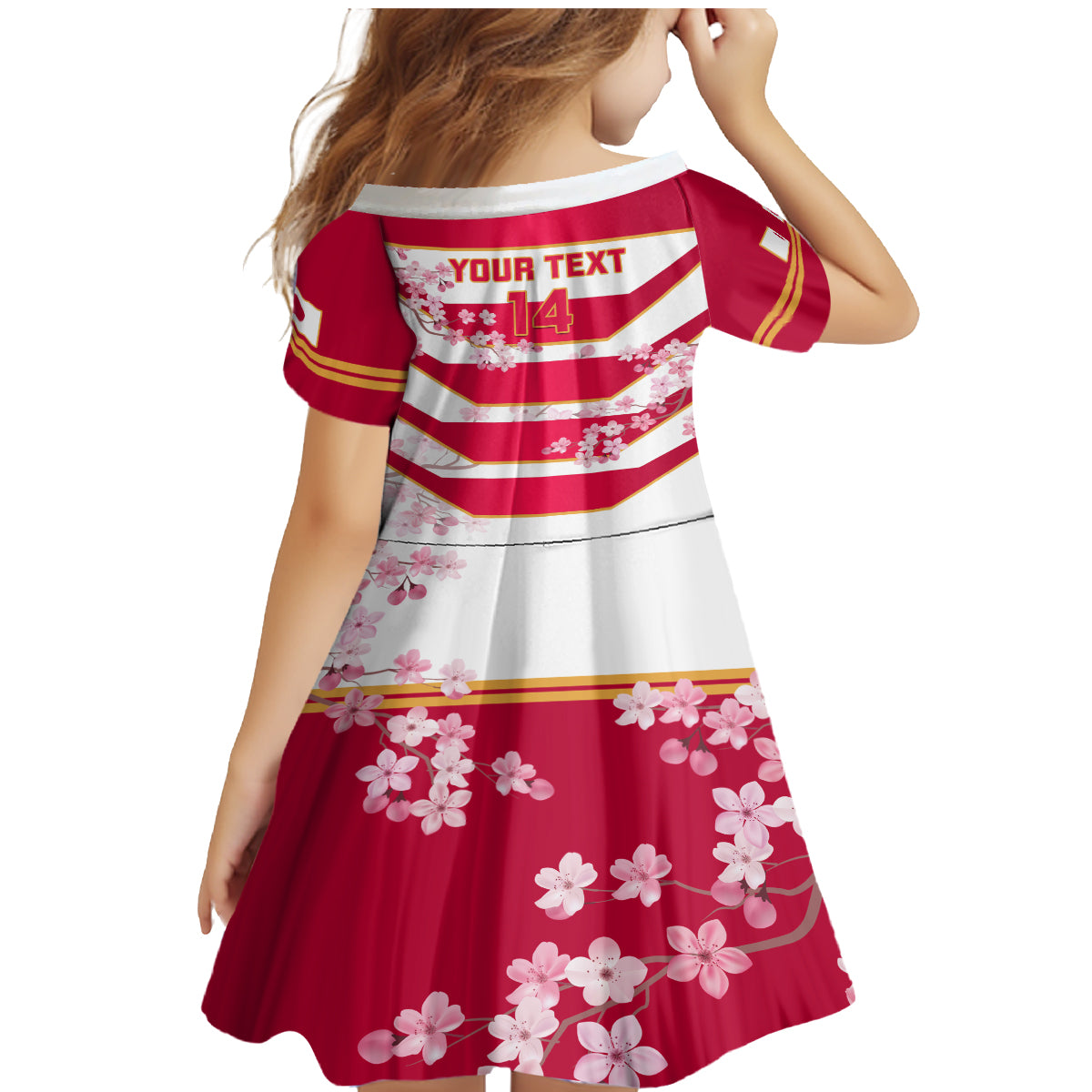 Custom Japan Rugby Family Matching Mermaid Dress and Hawaiian Shirt 2023 Go Cherry Blossoms World Cup - Wonder Print Shop