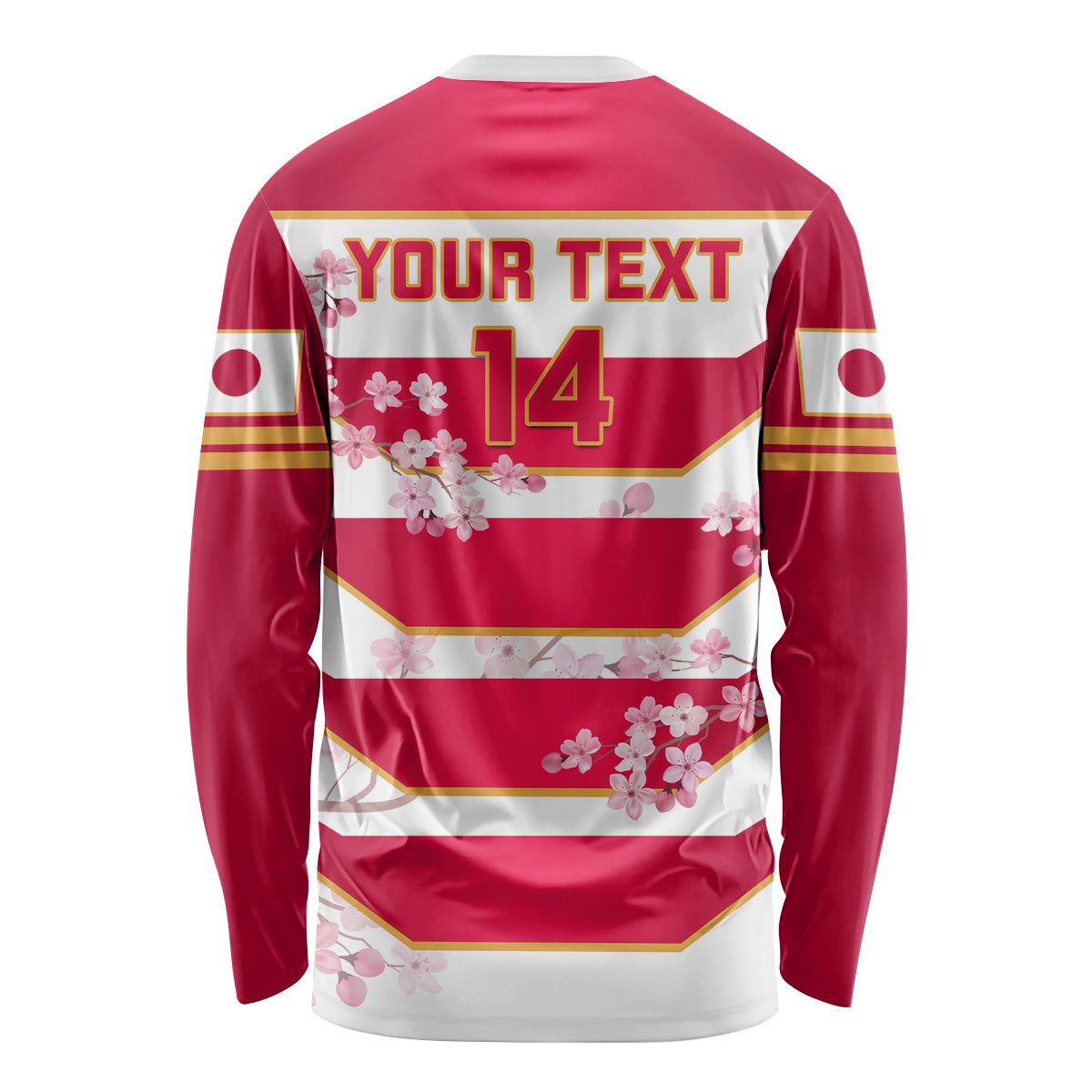 Custom Japan Rugby Long Sleeve Shirt 2023 Go Cherry Blossoms World Cup - Wonder Print Shop