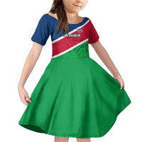 Namibia Rugby Family Matching Mermaid Dress and Hawaiian Shirt 2023 Welwitschias Flag Style - Wonder Print Shop