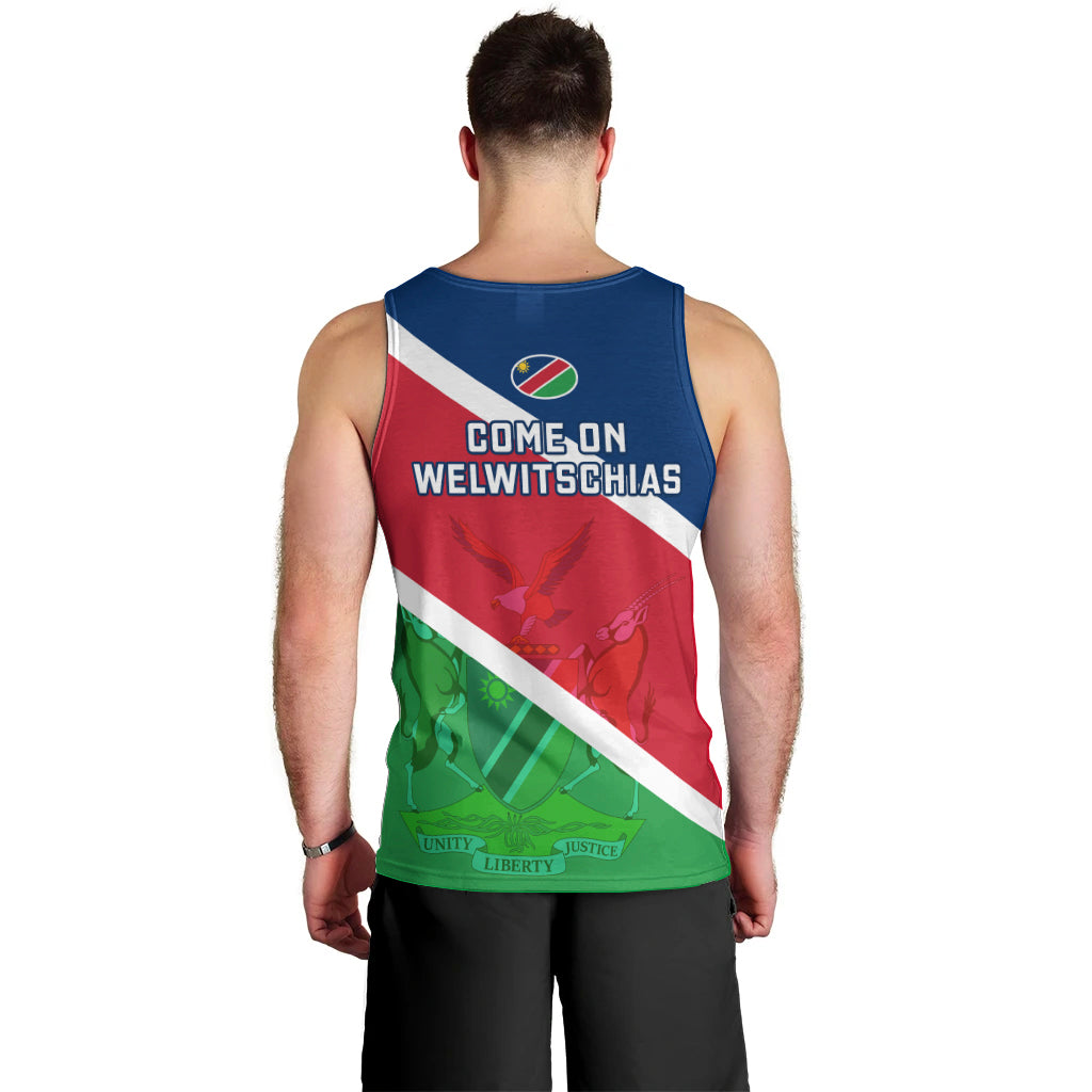 Namibia Rugby Men Tank Top 2023 Welwitschias Flag Style - Wonder Print Shop