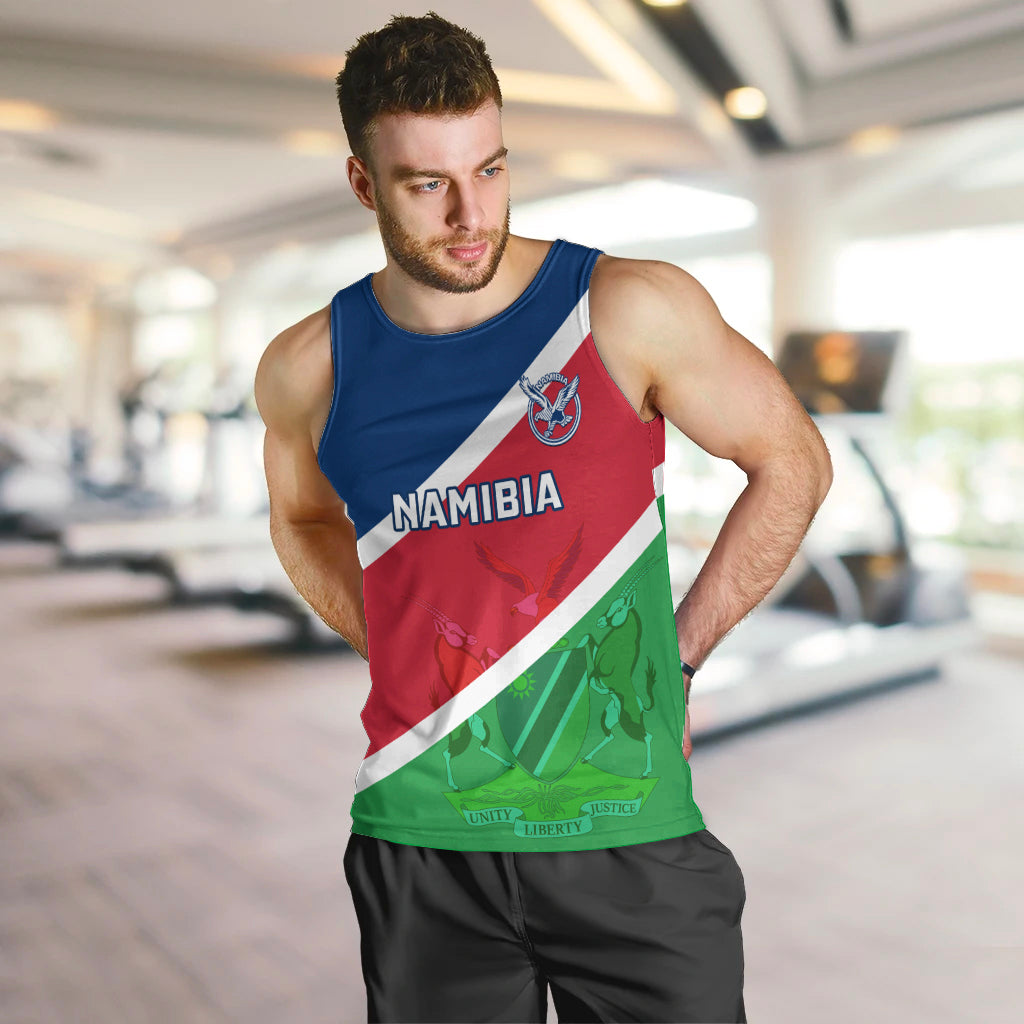 Namibia Rugby Men Tank Top 2023 Welwitschias Flag Style - Wonder Print Shop