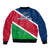 Namibia Rugby Sleeve Zip Bomber Jacket 2023 Welwitschias Flag Style - Wonder Print Shop