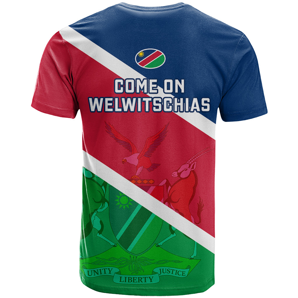 Namibia Rugby T Shirt 2023 Welwitschias Flag Style - Wonder Print Shop