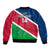 Custom Namibia Rugby Sleeve Zip Bomber Jacket 2023 Welwitschias Flag Style - Wonder Print Shop