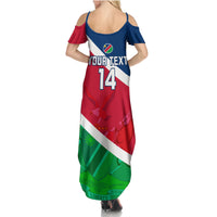 Custom Namibia Rugby Summer Maxi Dress 2023 Welwitschias Flag Style - Wonder Print Shop
