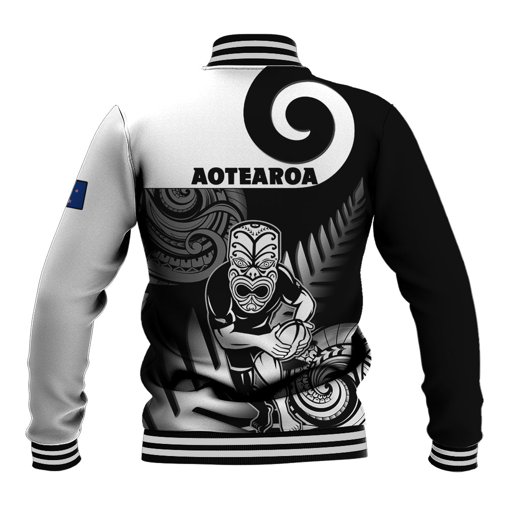 New Zealand Silver Fern Rugby Baseball Jacket Go Champions NZ All Black Maori Koru - Wonder Print Shop