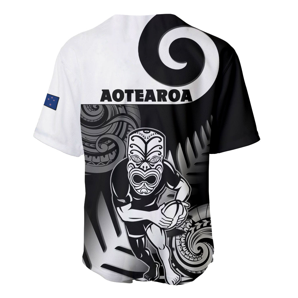 New Zealand Silver Fern Rugby Baseball Jersey Go Champions NZ All Black Maori Koru - Wonder Print Shop