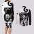 New Zealand Silver Fern Rugby Couples Matching Long Sleeve Bodycon Dress and Long Sleeve Button Shirts Go Champions NZ All Black Maori Koru - Wonder Print Shop