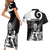 New Zealand Silver Fern Rugby Couples Matching Short Sleeve Bodycon Dress and Hawaiian Shirt Go Champions NZ All Black Maori Koru - Wonder Print Shop