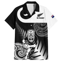New Zealand Silver Fern Rugby Family Matching Off Shoulder Long Sleeve Dress and Hawaiian Shirt Go Champions NZ All Black Maori Koru - Wonder Print Shop