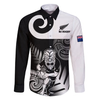 New Zealand Silver Fern Rugby Family Matching Off Shoulder Long Sleeve Dress and Hawaiian Shirt Go Champions NZ All Black Maori Koru - Wonder Print Shop