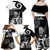 New Zealand Silver Fern Rugby Family Matching Off Shoulder Maxi Dress and Hawaiian Shirt Go Champions NZ All Black Maori Koru - Wonder Print Shop