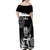 New Zealand Silver Fern Rugby Family Matching Off Shoulder Maxi Dress and Hawaiian Shirt Go Champions NZ All Black Maori Koru - Wonder Print Shop