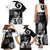 New Zealand Silver Fern Rugby Family Matching Tank Maxi Dress and Hawaiian Shirt Go Champions NZ All Black Maori Koru - Wonder Print Shop