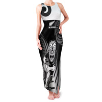New Zealand Silver Fern Rugby Family Matching Tank Maxi Dress and Hawaiian Shirt Go Champions NZ All Black Maori Koru - Wonder Print Shop