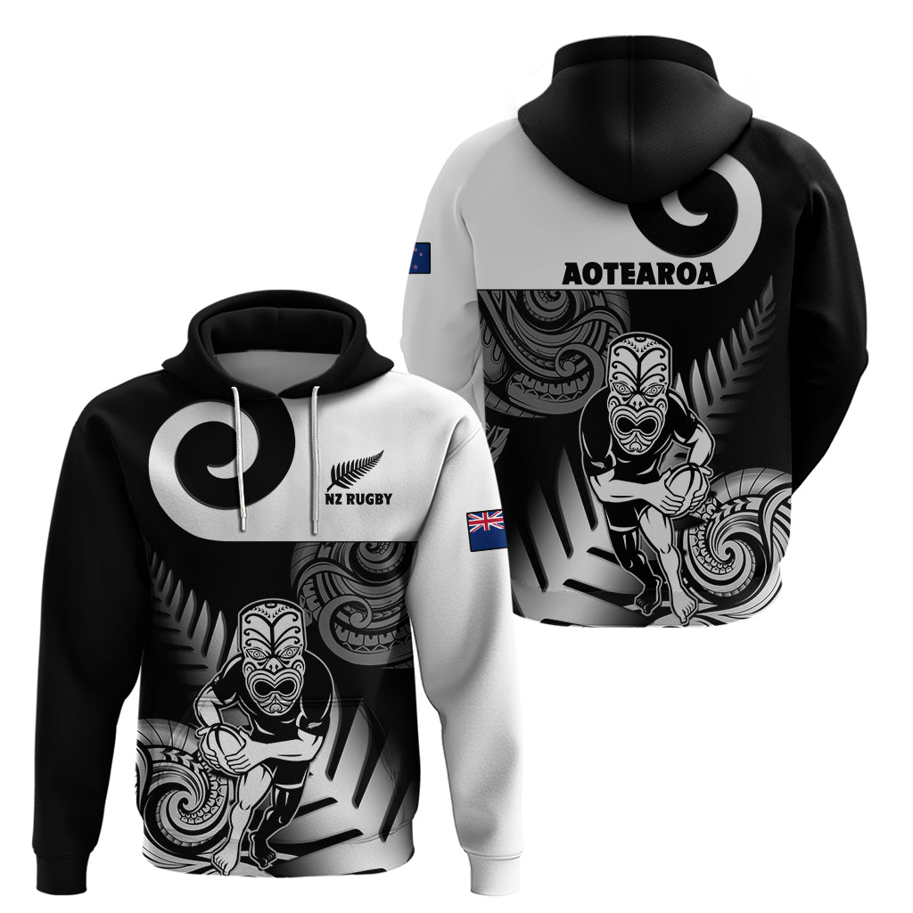 New Zealand Silver Fern Rugby Hoodie Go Champions NZ All Black Maori Koru - Wonder Print Shop