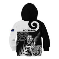 New Zealand Silver Fern Rugby Kid Hoodie Go Champions NZ All Black Maori Koru - Wonder Print Shop