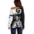 New Zealand Silver Fern Rugby Off Shoulder Sweater Go Champions NZ All Black Maori Koru - Wonder Print Shop