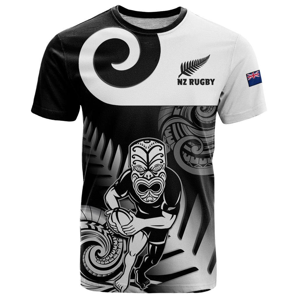 New Zealand Silver Fern Rugby T Shirt Go Champions NZ All Black Maori Koru - Wonder Print Shop