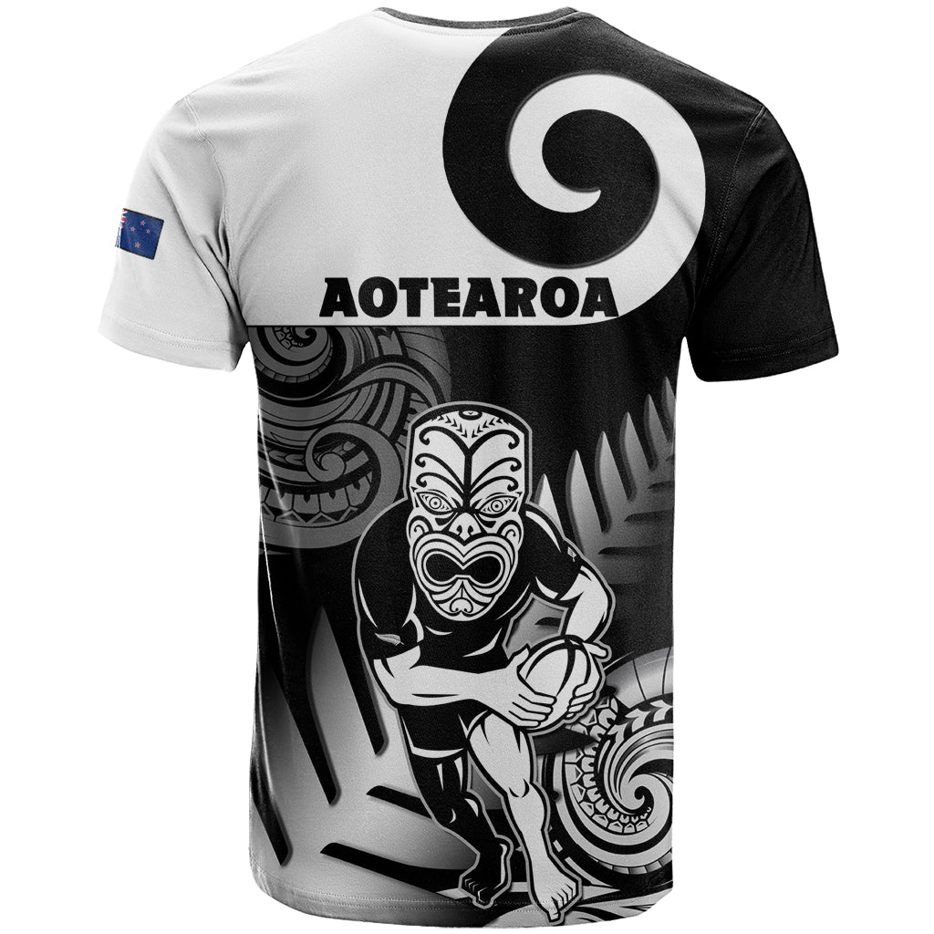 New Zealand Silver Fern Rugby T Shirt Go Champions NZ All Black Maori Koru - Wonder Print Shop