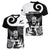 New Zealand Silver Fern Rugby Women V Neck T Shirt Go Champions NZ All Black Maori Koru - Wonder Print Shop