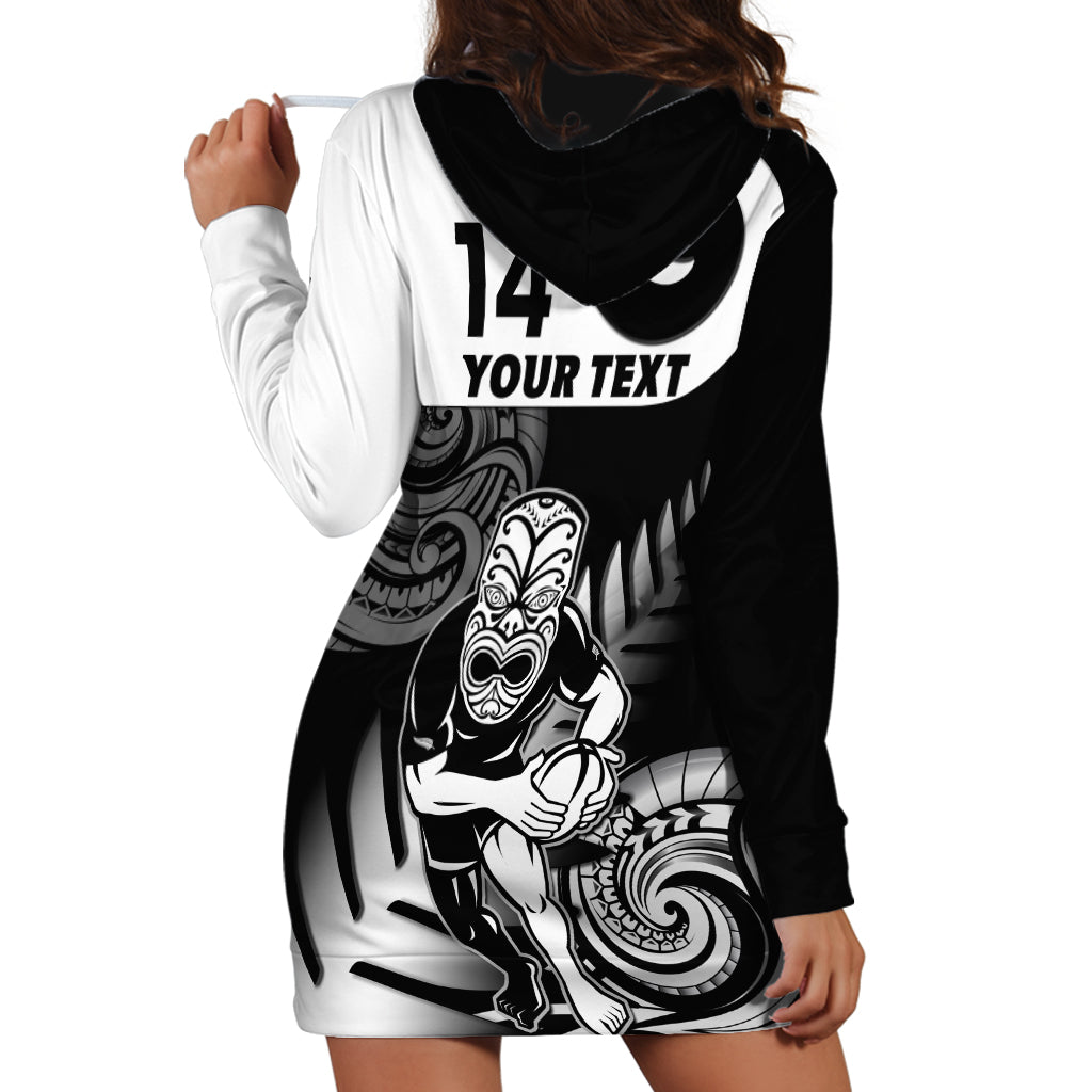 Custom New Zealand Silver Fern Rugby Hoodie Dress Go Champions NZ All Black Maori Koru - Wonder Print Shop