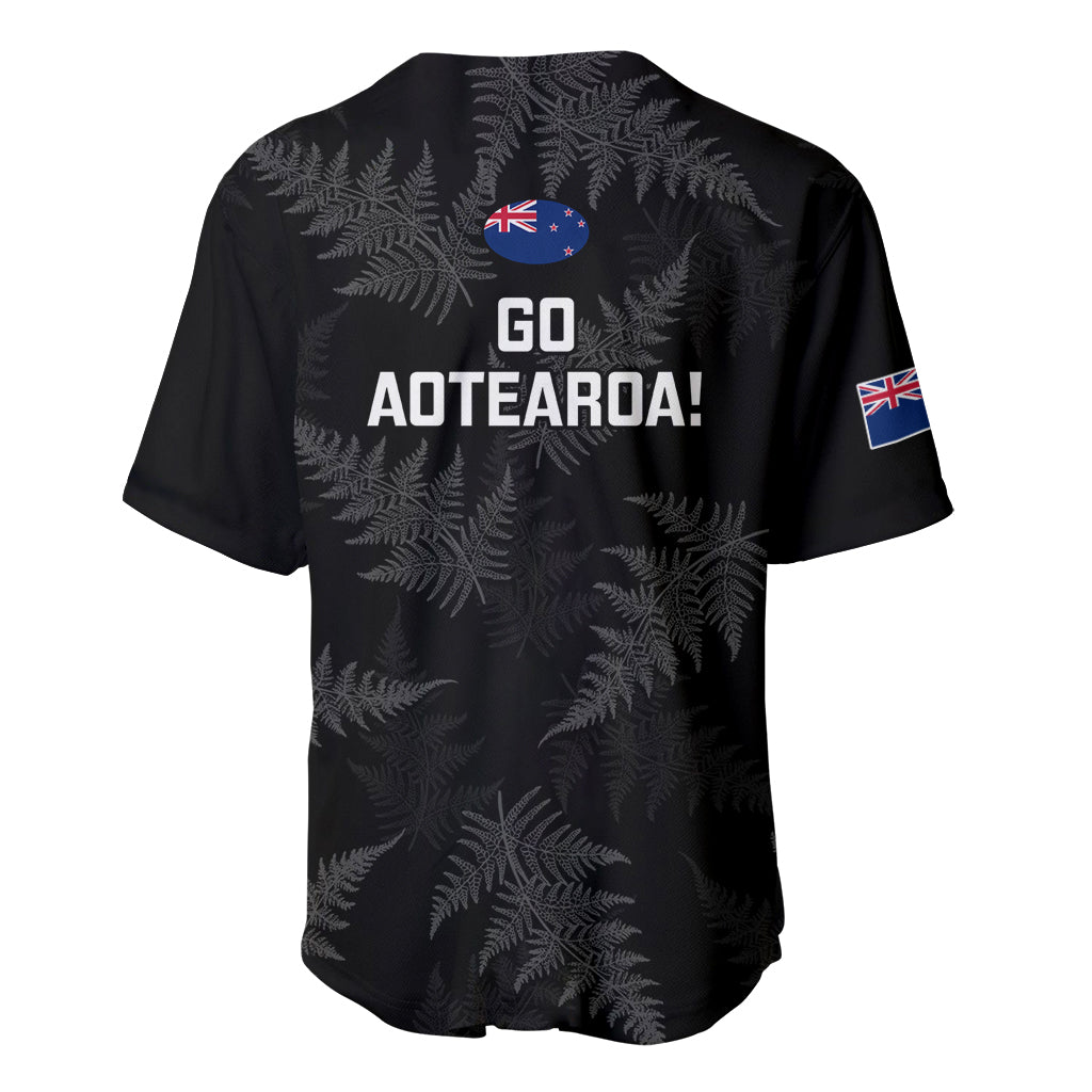 New Zealand Silver Fern Rugby Baseball Jersey 2023 Go Aotearoa Champions World Cup - Wonder Print Shop