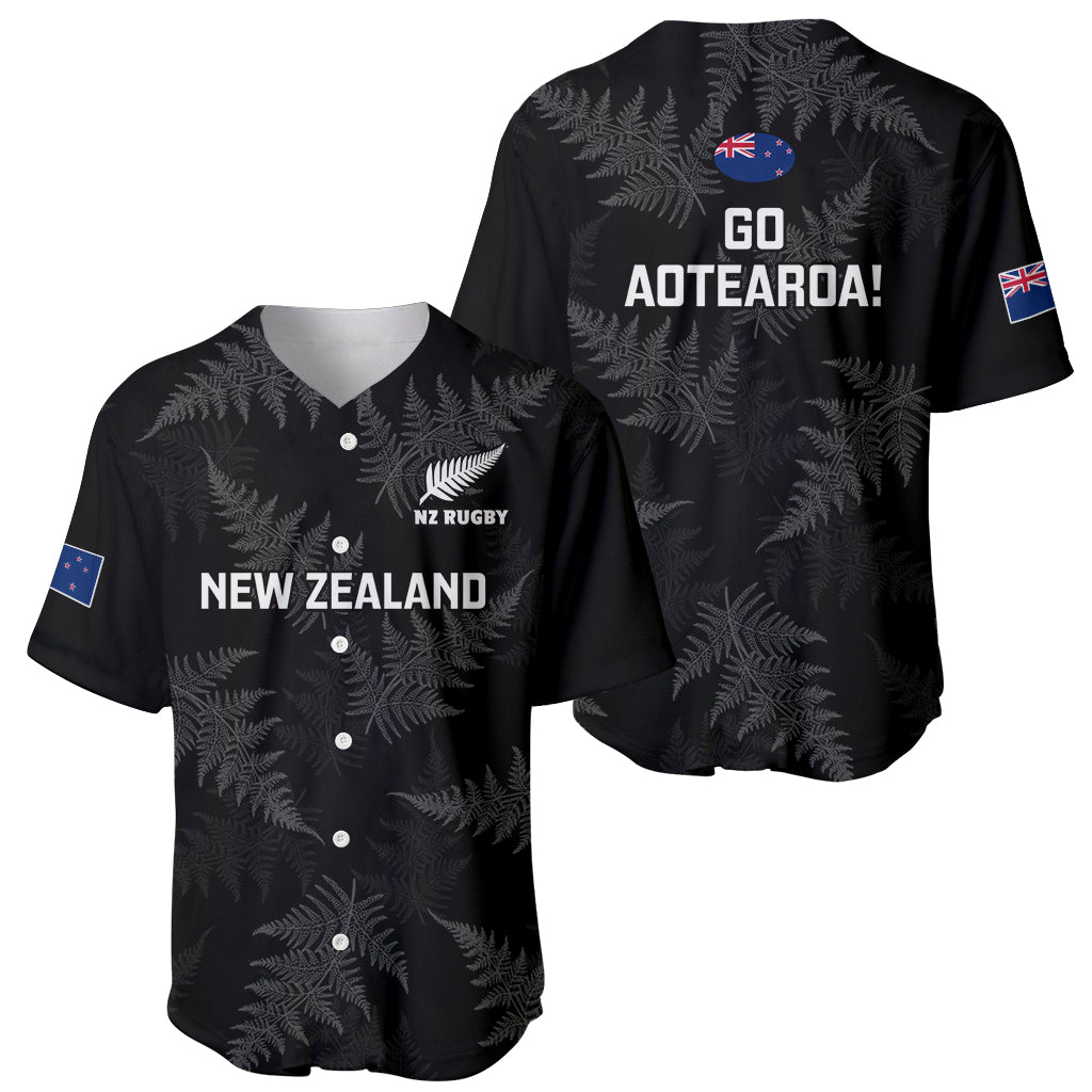 New Zealand Silver Fern Rugby Baseball Jersey 2023 Go Aotearoa Champions World Cup - Wonder Print Shop