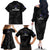 New Zealand Silver Fern Rugby Family Matching Off Shoulder Long Sleeve Dress and Hawaiian Shirt 2023 Go Aotearoa Champions World Cup - Wonder Print Shop