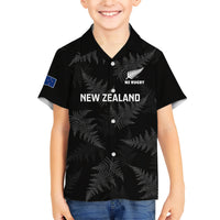 New Zealand Silver Fern Rugby Family Matching Short Sleeve Bodycon Dress and Hawaiian Shirt 2023 Go Aotearoa Champions World Cup - Wonder Print Shop
