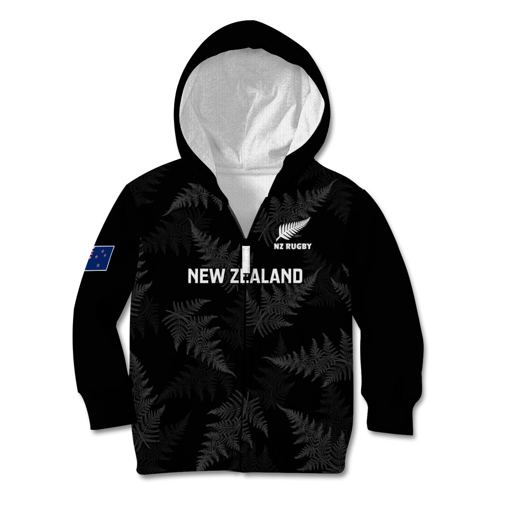 New Zealand Silver Fern Rugby Kid Hoodie 2023 Go Aotearoa Champions World Cup - Wonder Print Shop