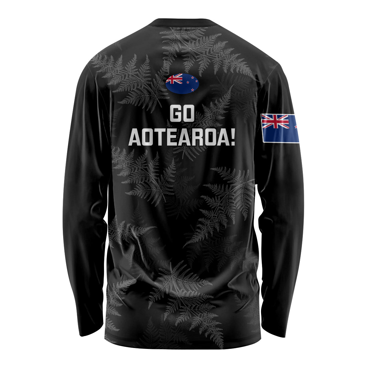 New Zealand Silver Fern Rugby Long Sleeve Shirt 2023 Go Aotearoa Champions World Cup - Wonder Print Shop