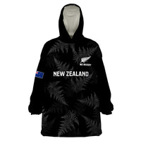 New Zealand Silver Fern Rugby Wearable Blanket Hoodie 2023 Go Aotearoa Champions World Cup - Wonder Print Shop