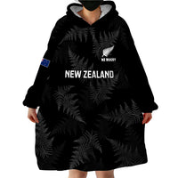 New Zealand Silver Fern Rugby Wearable Blanket Hoodie 2023 Go Aotearoa Champions World Cup - Wonder Print Shop