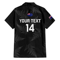 Custom New Zealand Silver Fern Rugby Family Matching Short Sleeve Bodycon Dress and Hawaiian Shirt 2023 Go Aotearoa Champions World Cup - Wonder Print Shop