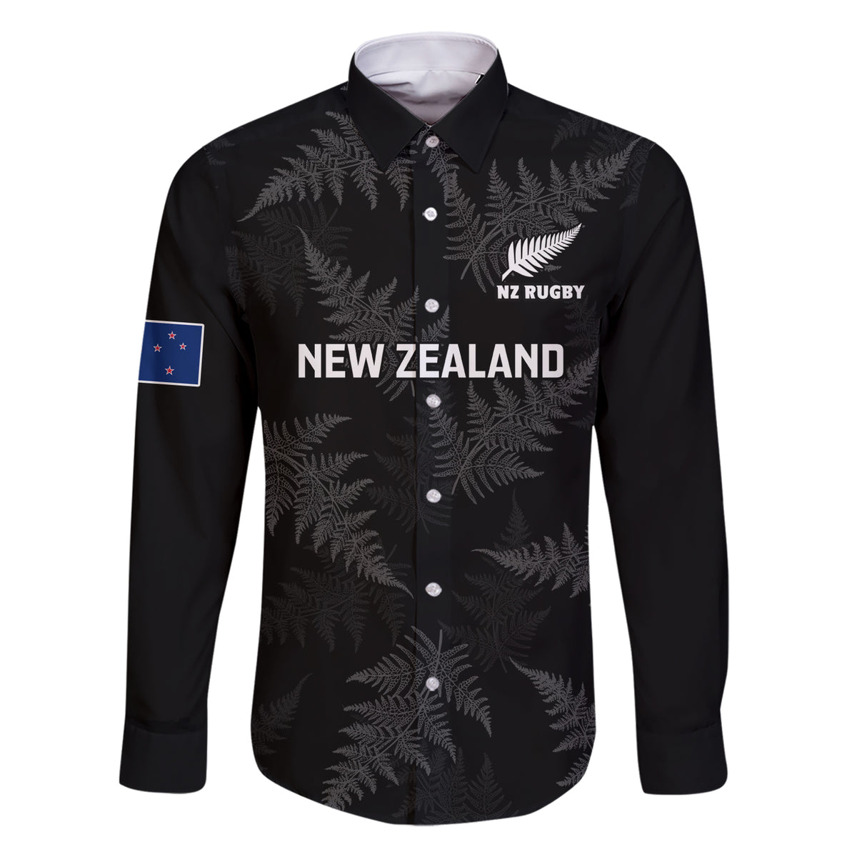 Custom New Zealand Silver Fern Rugby Family Matching Short Sleeve Bodycon Dress and Hawaiian Shirt 2023 Go Aotearoa Champions World Cup - Wonder Print Shop