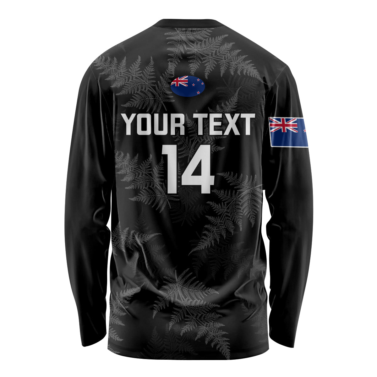 Custom New Zealand Silver Fern Rugby Long Sleeve Shirt 2023 Go Aotearoa Champions World Cup - Wonder Print Shop