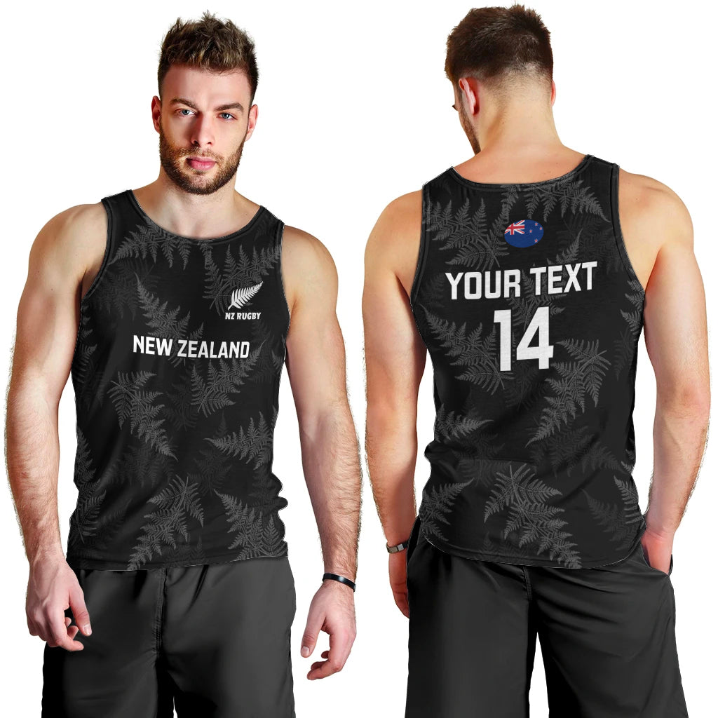 Custom New Zealand Silver Fern Rugby Men Tank Top 2023 Go Aotearoa Champions World Cup - Wonder Print Shop