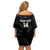 Custom New Zealand Silver Fern Rugby Off Shoulder Short Dress 2023 Go Aotearoa Champions World Cup - Wonder Print Shop