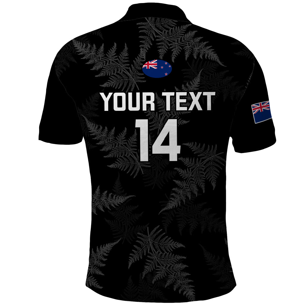 Personalised New Zealand Silver Fern Rugby Polo Shirt 2023 Go Aotearoa World Cup - Wonder Print Shop