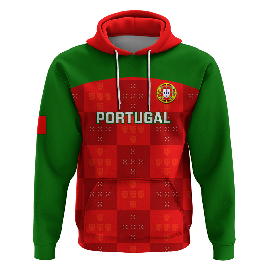 Portugal Rugby Hoodie Go Wolves Mix Coat Of Arms - Wonder Print Shop