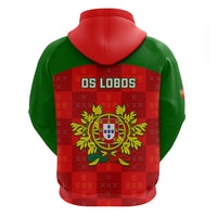 Portugal Rugby Hoodie Go Wolves Mix Coat Of Arms - Wonder Print Shop