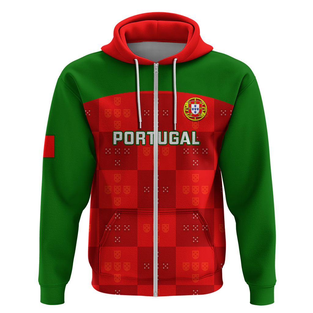 Portugal Rugby Hoodie Go Wolves Mix Coat Of Arms - Wonder Print Shop