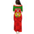 Custom Portugal Rugby Family Matching Puletasi Dress and Hawaiian Shirt Go Wolves Mix Coat Of Arms - Wonder Print Shop